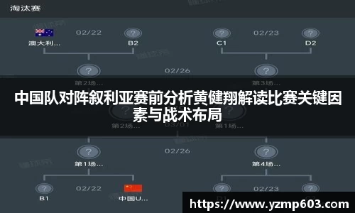 中国队对阵叙利亚赛前分析黄健翔解读比赛关键因素与战术布局